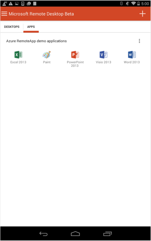 Demo feed for Azure RemoteApp