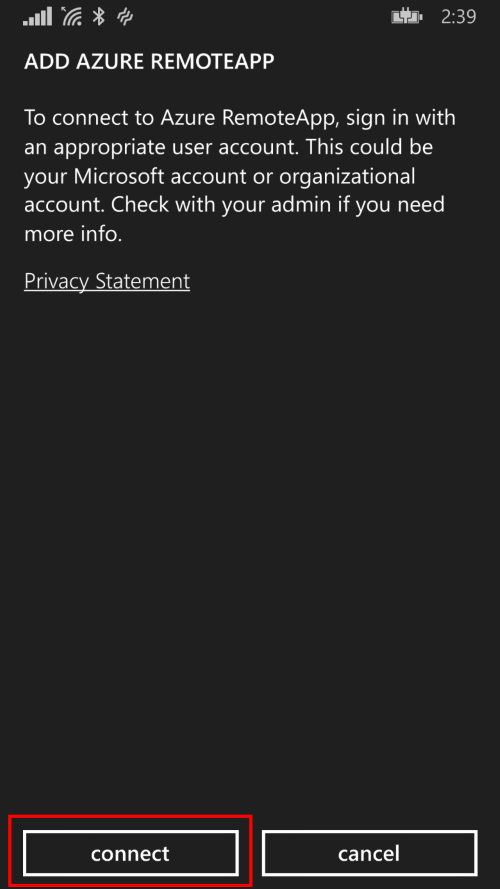 Sign in prompt