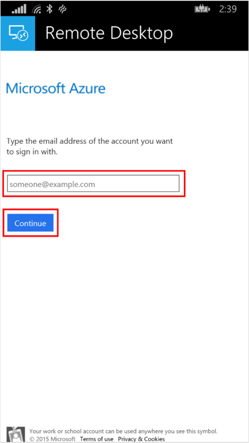 First Azure Active Directory page