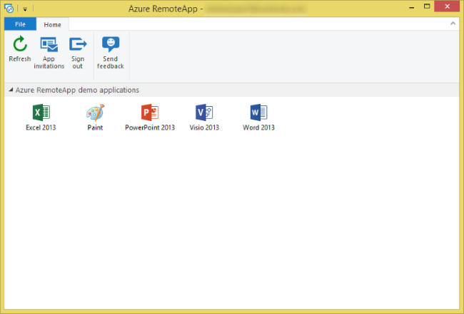 Demo feed for Azure RemoteApp