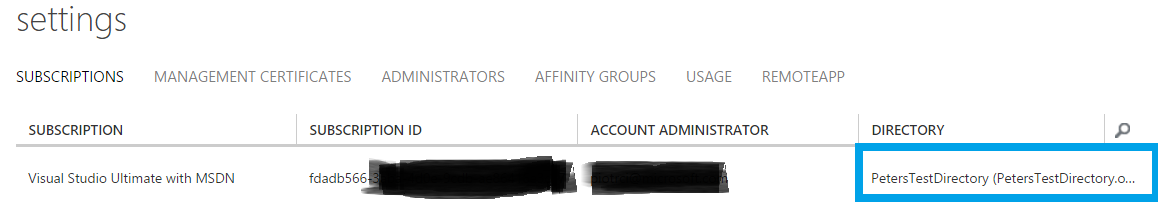 Change the parent directory of the subscription